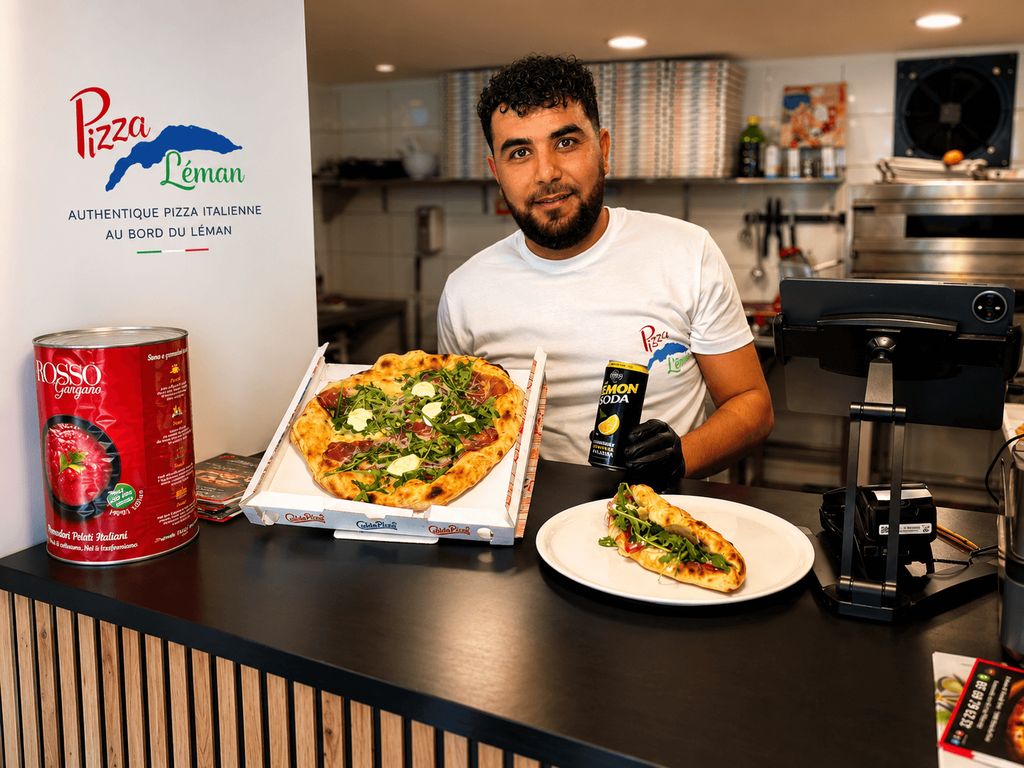 Le pizzaiolo et ses pizzas artisanales